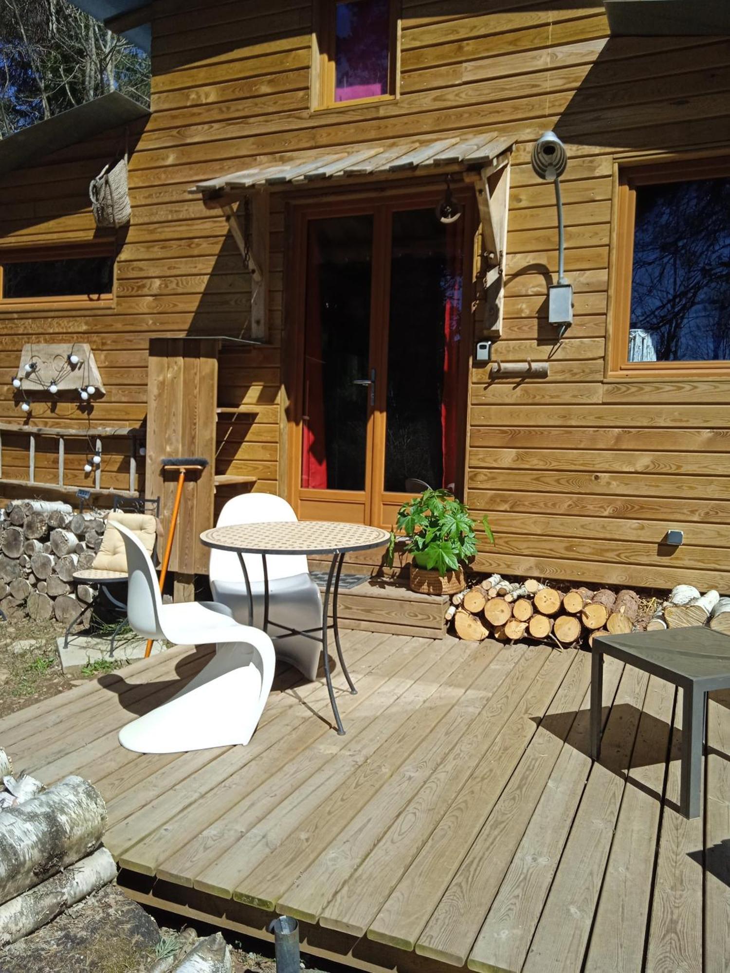 Chalet Libellule Domaine De La Mamounette Champclause Exterior foto